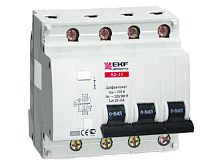 Дифференциальный автоматический выключатель АД32 3 полюс+N, 16А, Тип AC, х-ка C, 30мА | код. DA32-16-30-4P-pro | EKF 